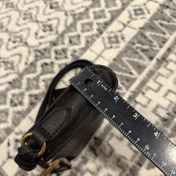 MARGOT Black Genuine Leather Crossbody shoulder Bag Aiden Wallet On String NWT - Picture 8 of 11